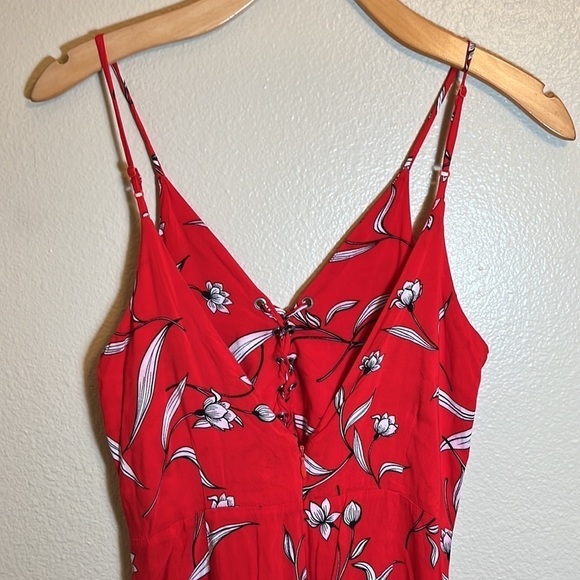 BARDOT Red Floral Summer Maxi Dress - Picture 9 of 15